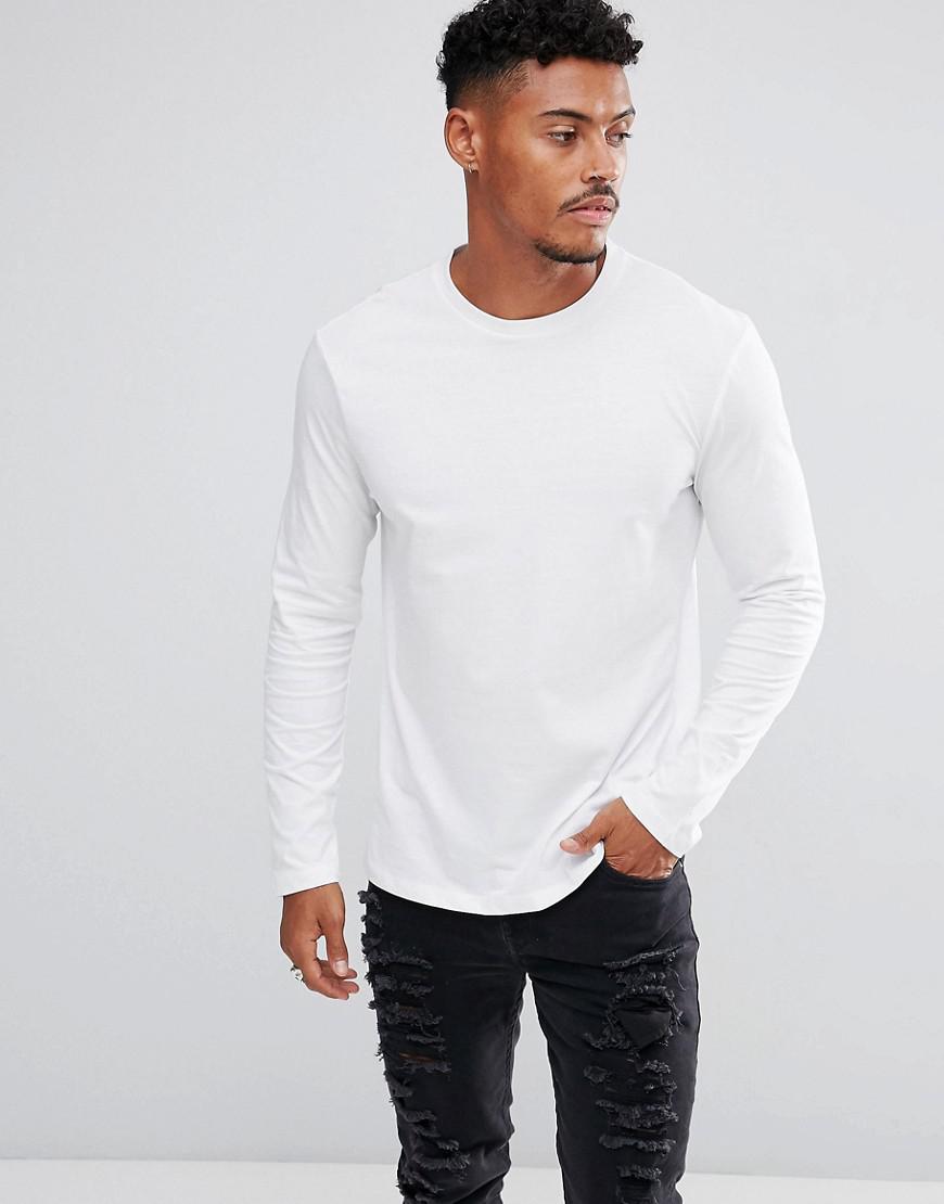 Lyst - New Look Long Sleeve Top In White in White for Men
