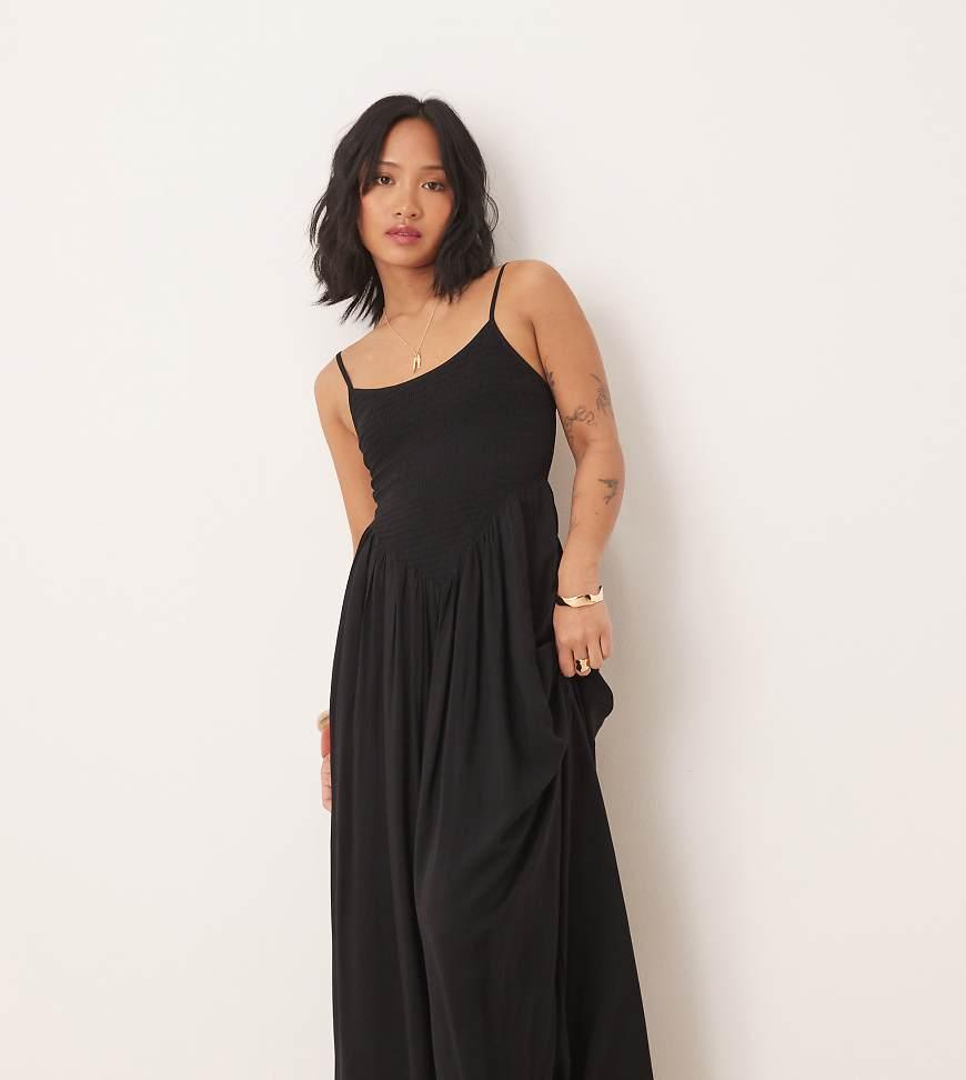 Asos Design Asos Petite Long Evening Gowns Maxi Dress Asos Black