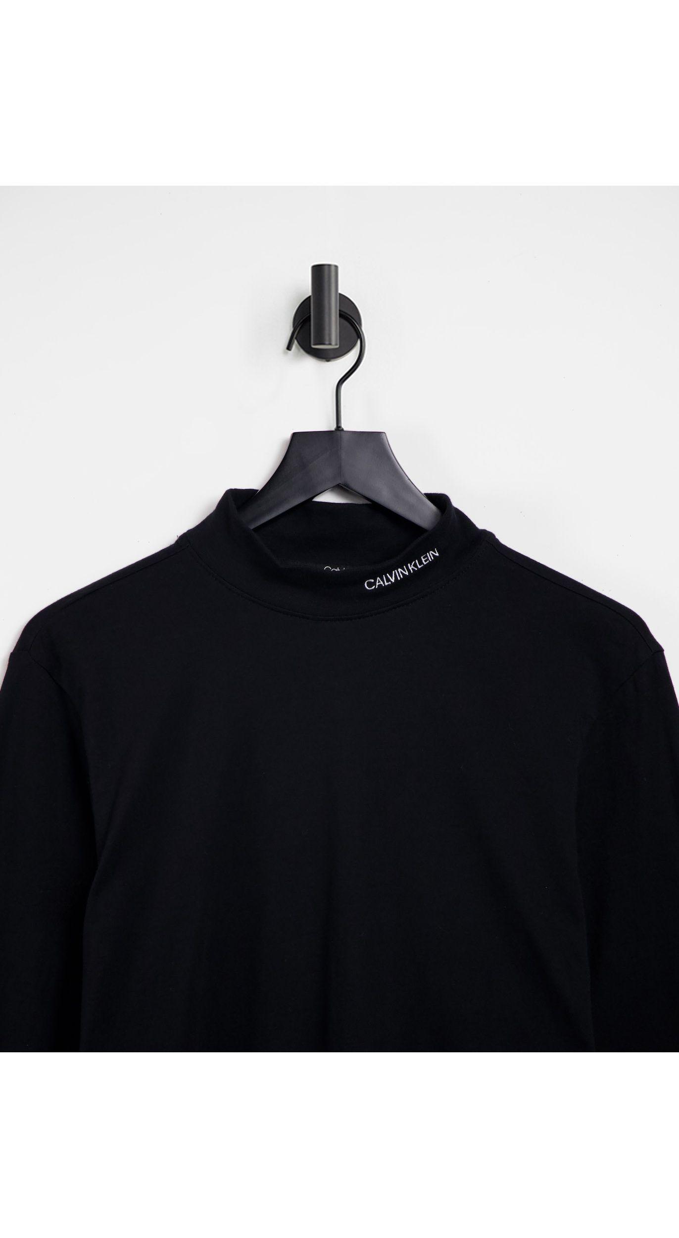 calvin klein high neck t shirt