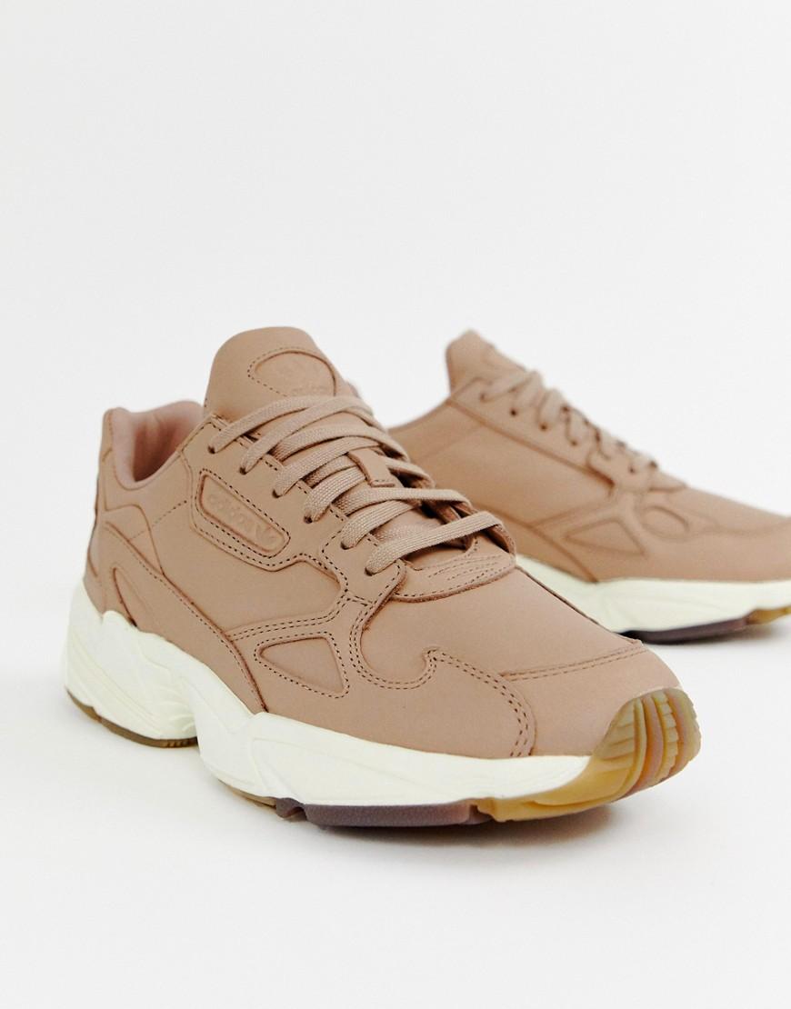 adidas originals premium pink glitter falcon sneakers