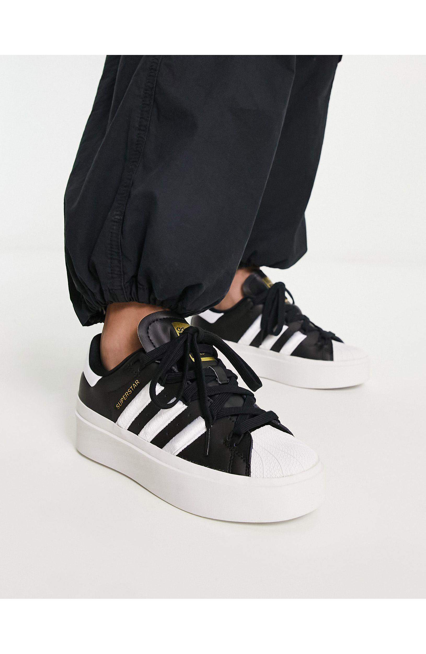 Adidas Originals Superstar Bonega Sneakers In Black And White | lupon ...