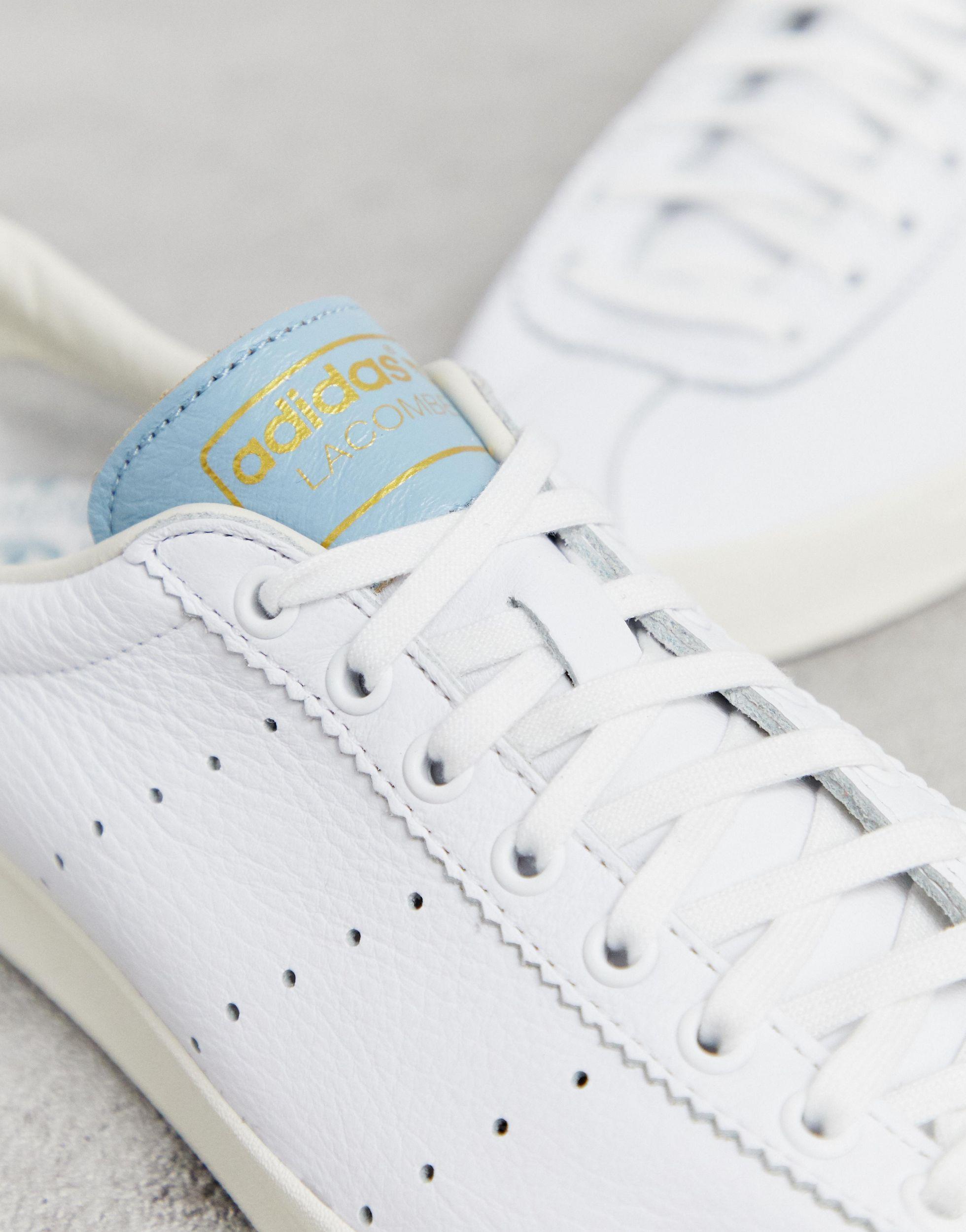 adidas Originals Lacombe Leather Trainers White for Men - Lyst