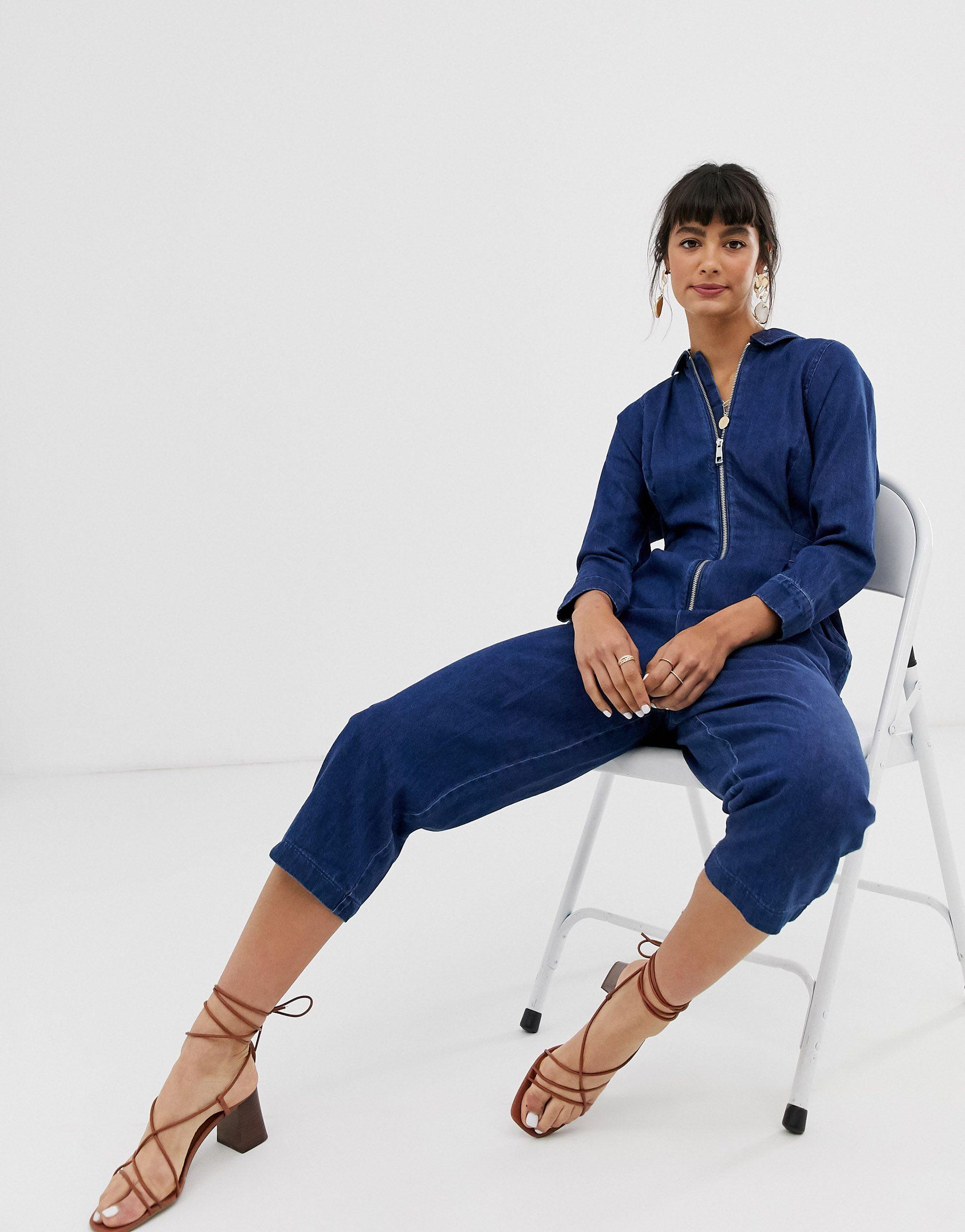 whistles denim jumpsuit