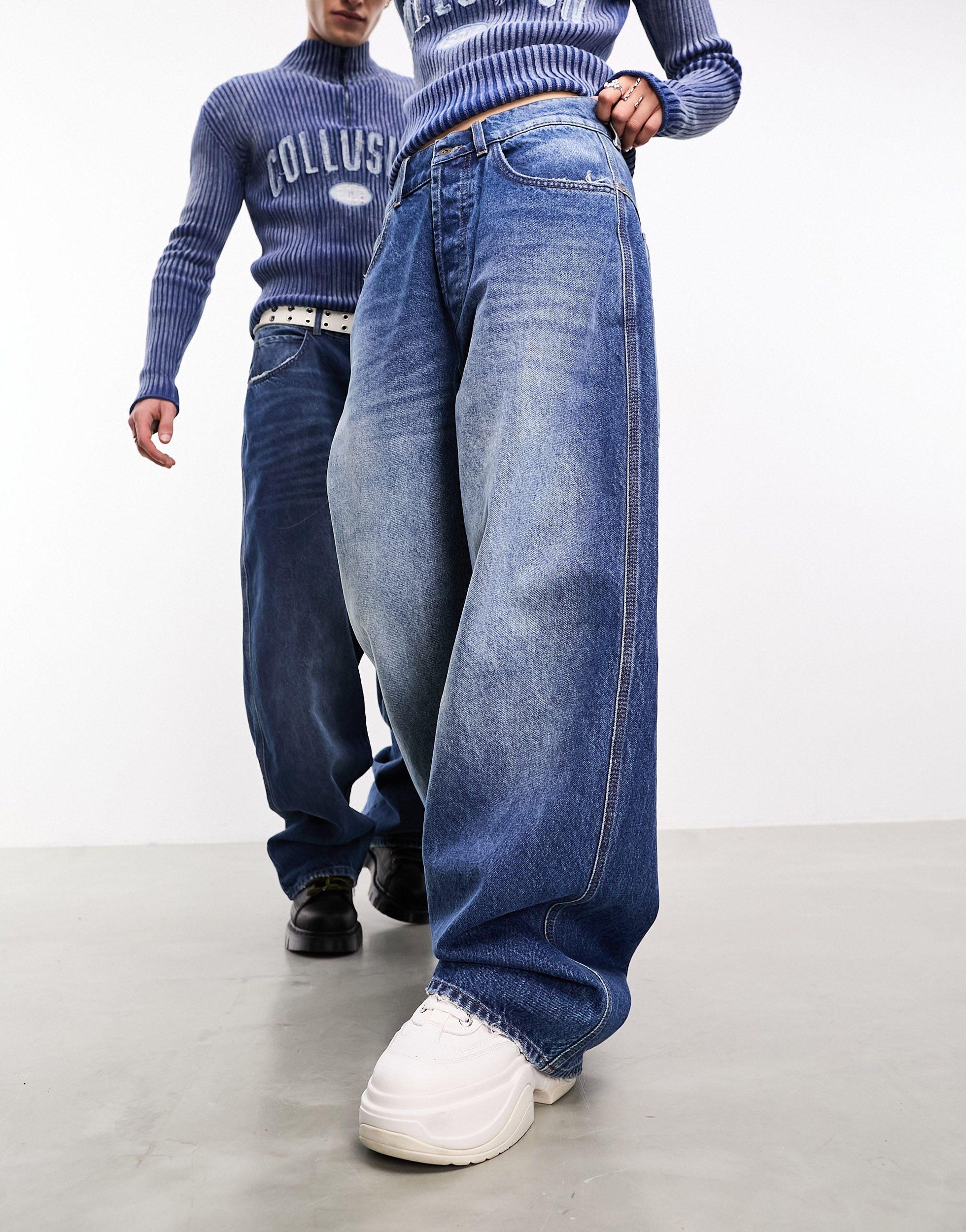 Wide leg deals baggy jeans