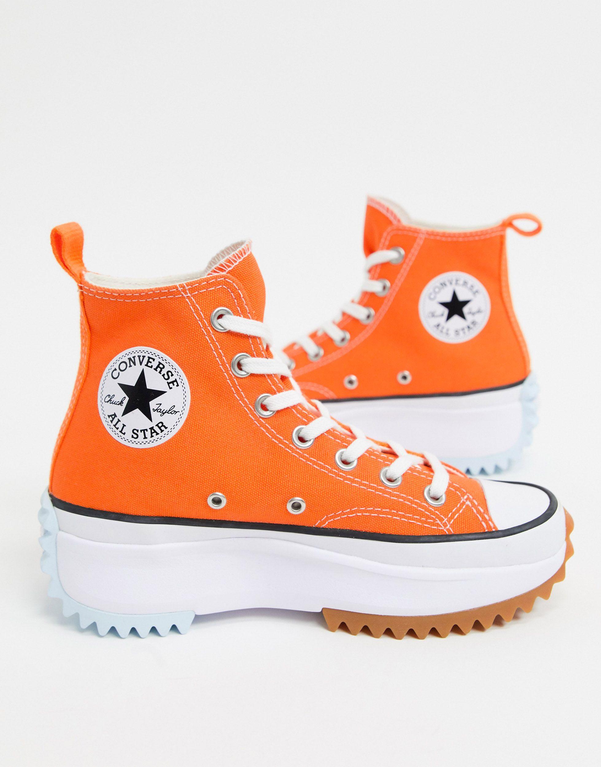 converse alte arancioni