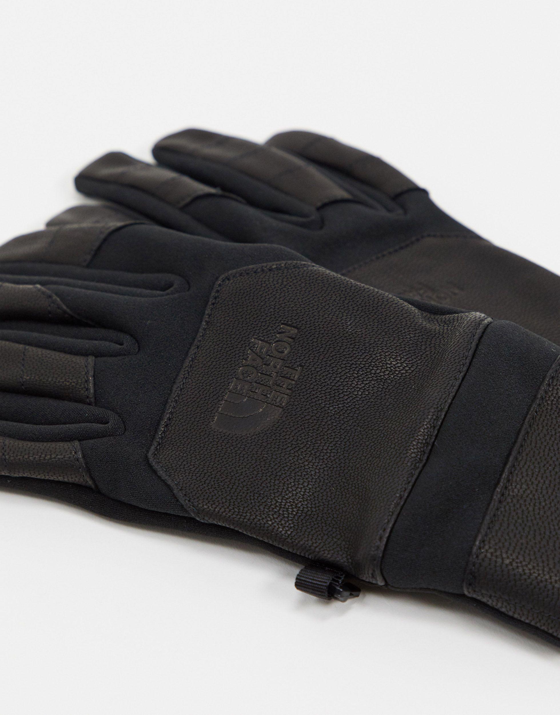 The North Face Etip Leather Gloves in Black for Men | Lyst Australia