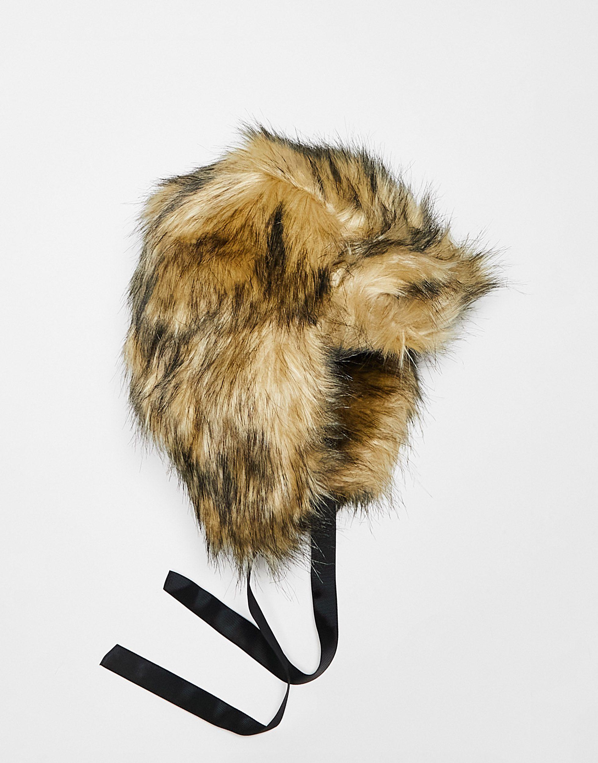 Oversized fur best sale trapper hat