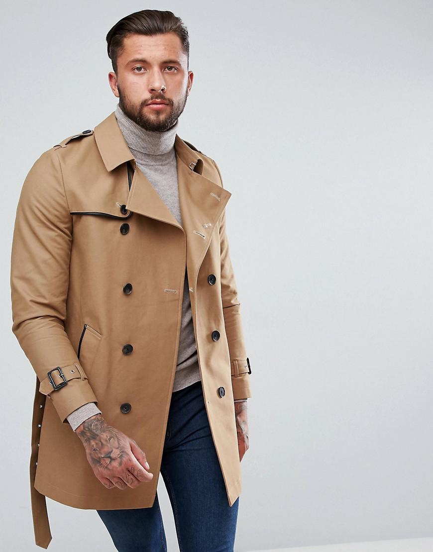 asos trench coat mens