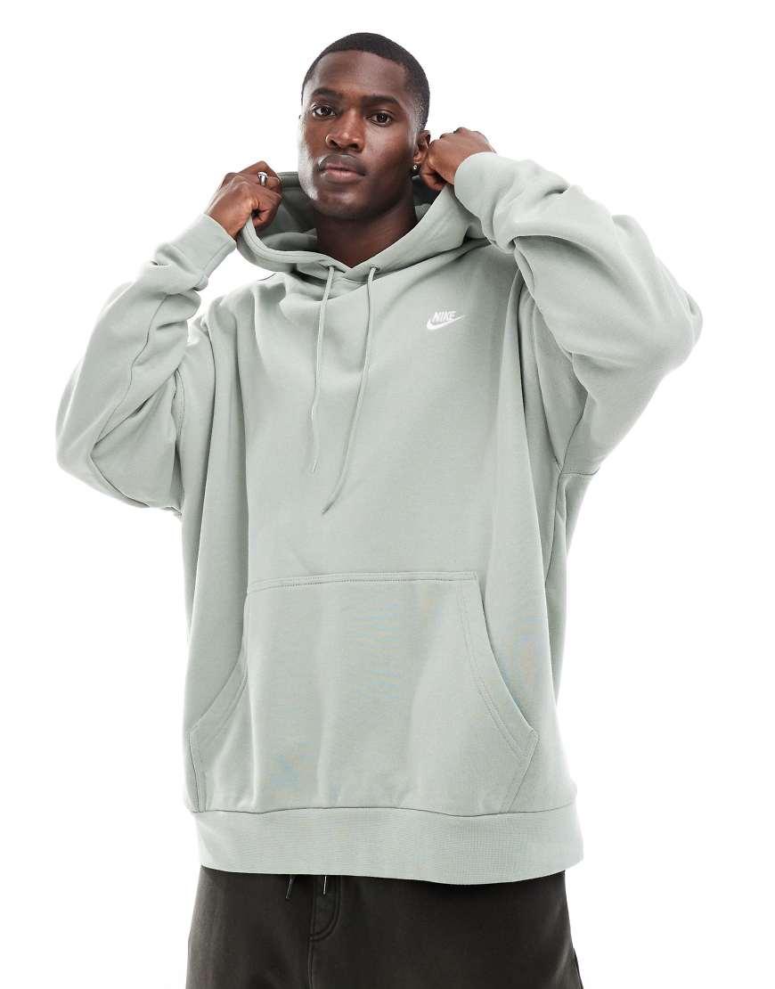 Nike Club French Terry Oversized Hoodie in Grey for Men Lyst UK