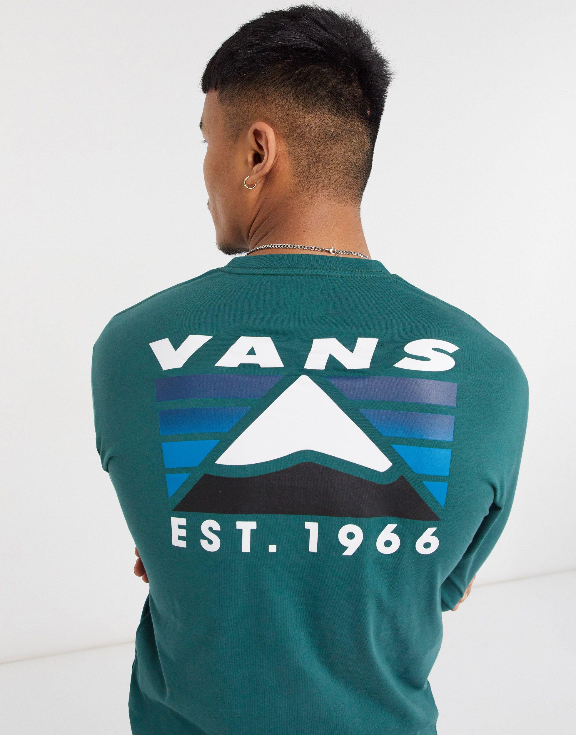 Vans Mountain Back Print Long Sleeve T 