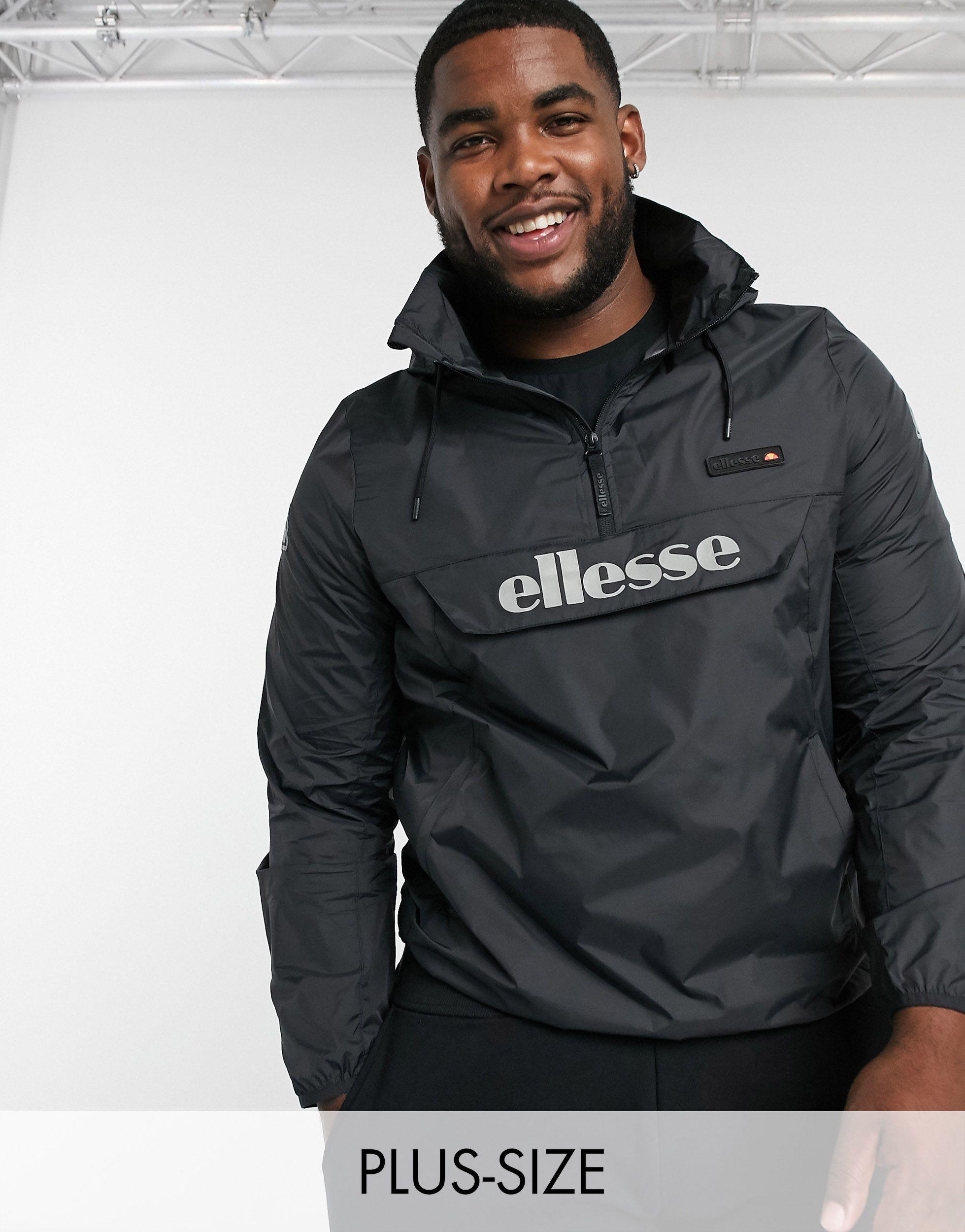 ellesse overhead jacket black