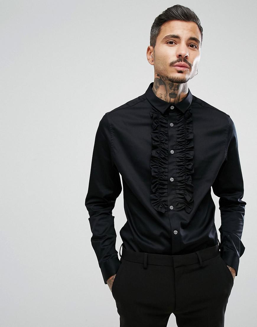 Andorine ruffle T-shirt - Black