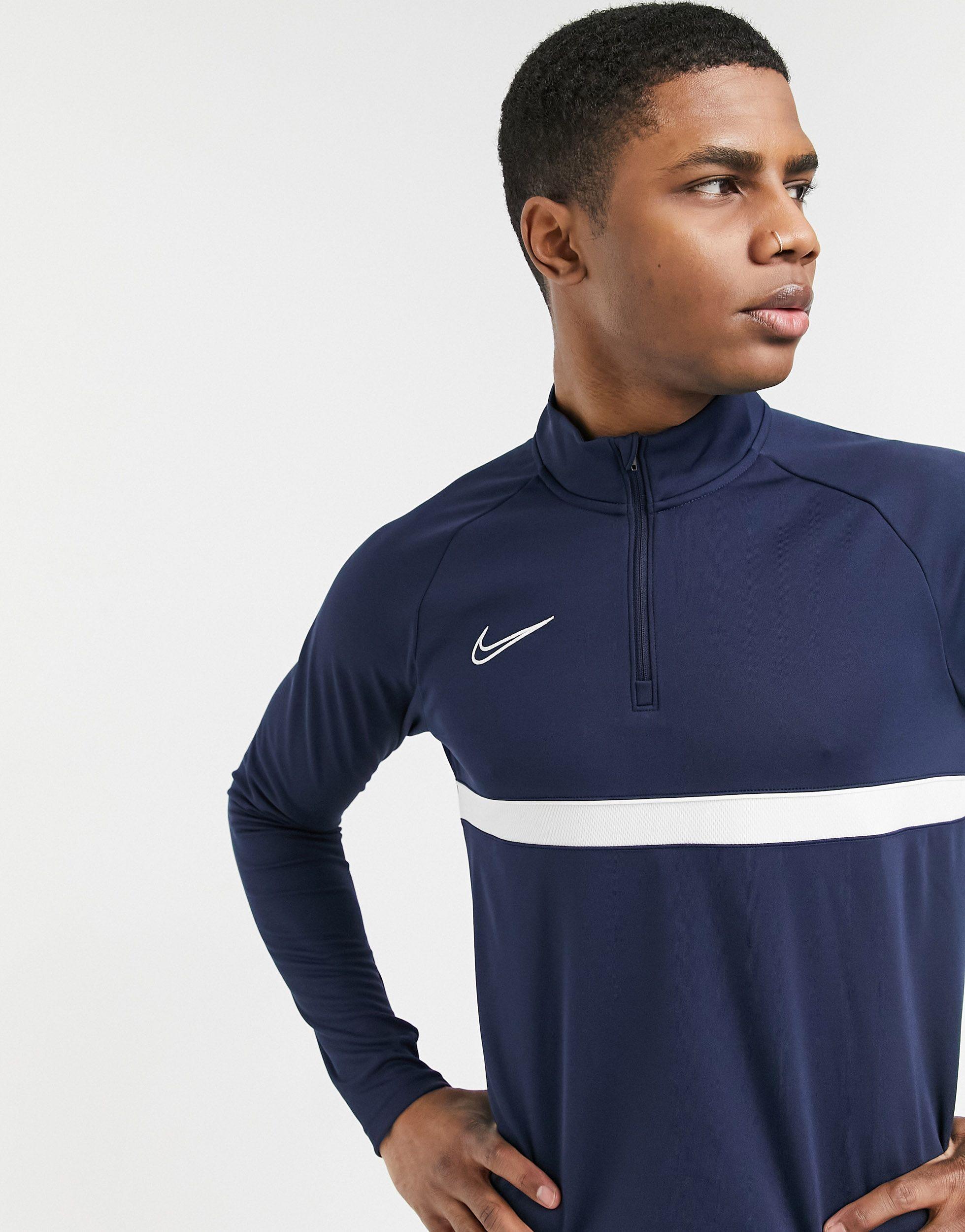Nike Football Academy Drill Top in Navy (Blue) for Men | Lyst UK
