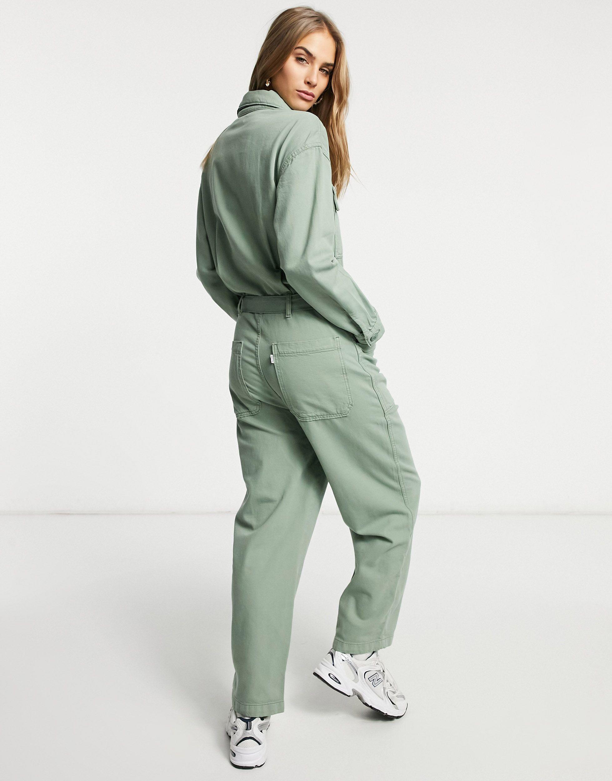 Levi's Utility Jumpsuit in Green | Lyst