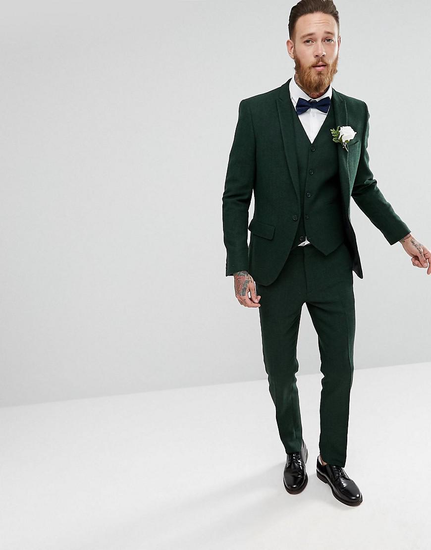 ASOS Wool Asos Wedding Skinny Suit 