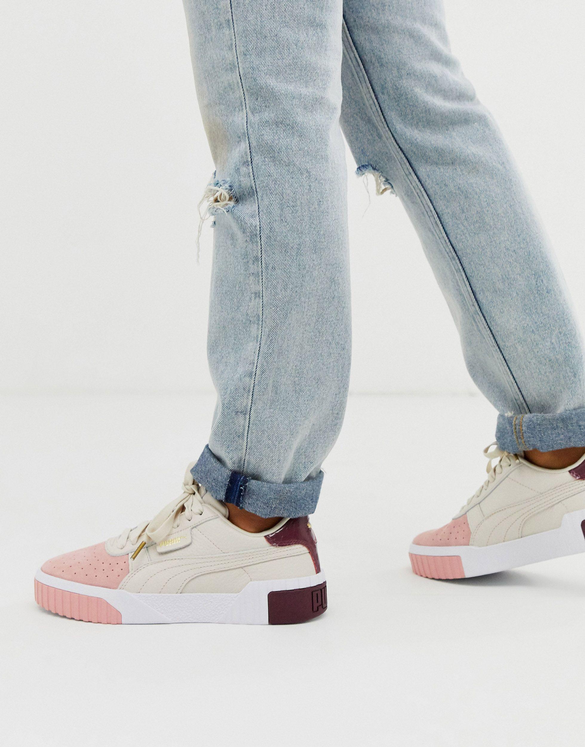 puma cream sneakers