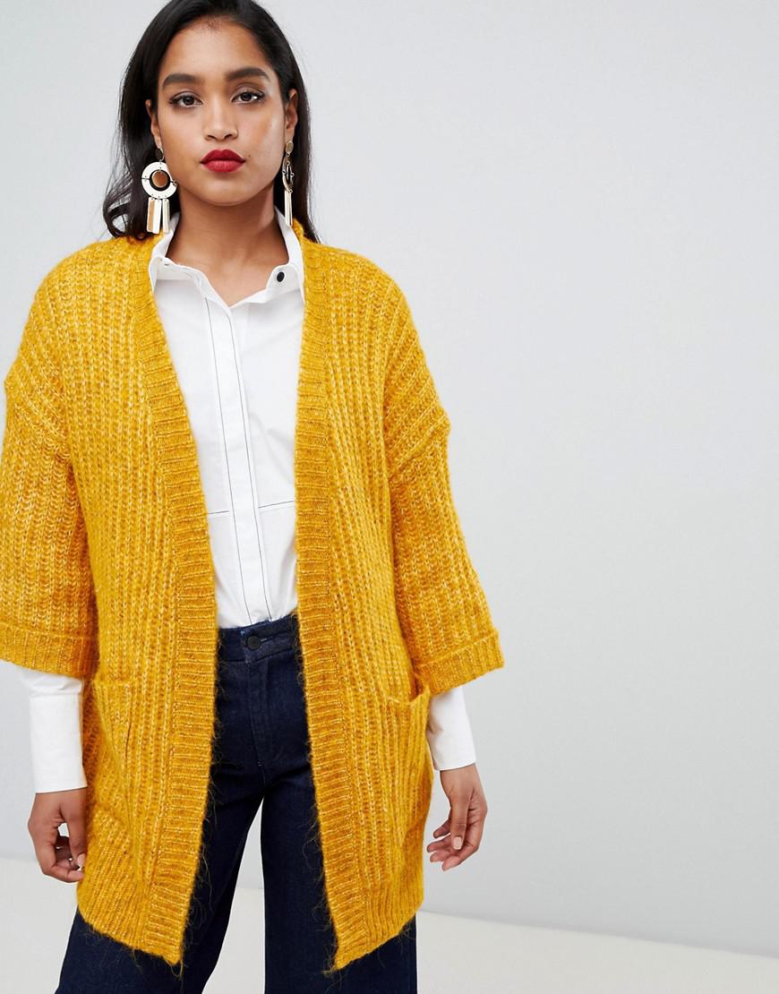 chunky rib cardigan