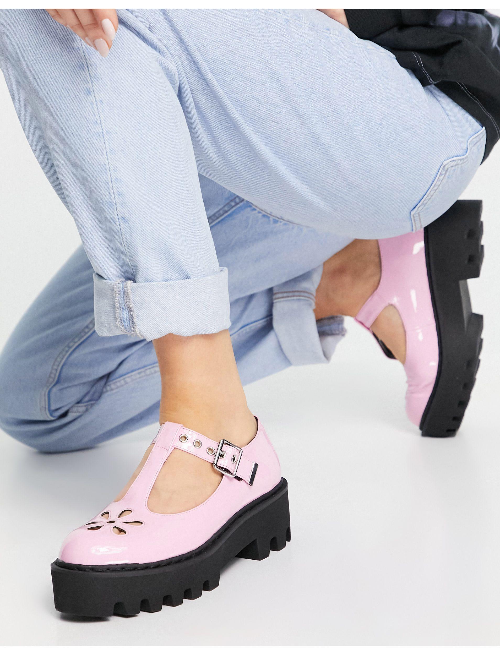 LAMODA Open Schoenen Met Dikke Zool En Gesp in het Roze | Lyst NL