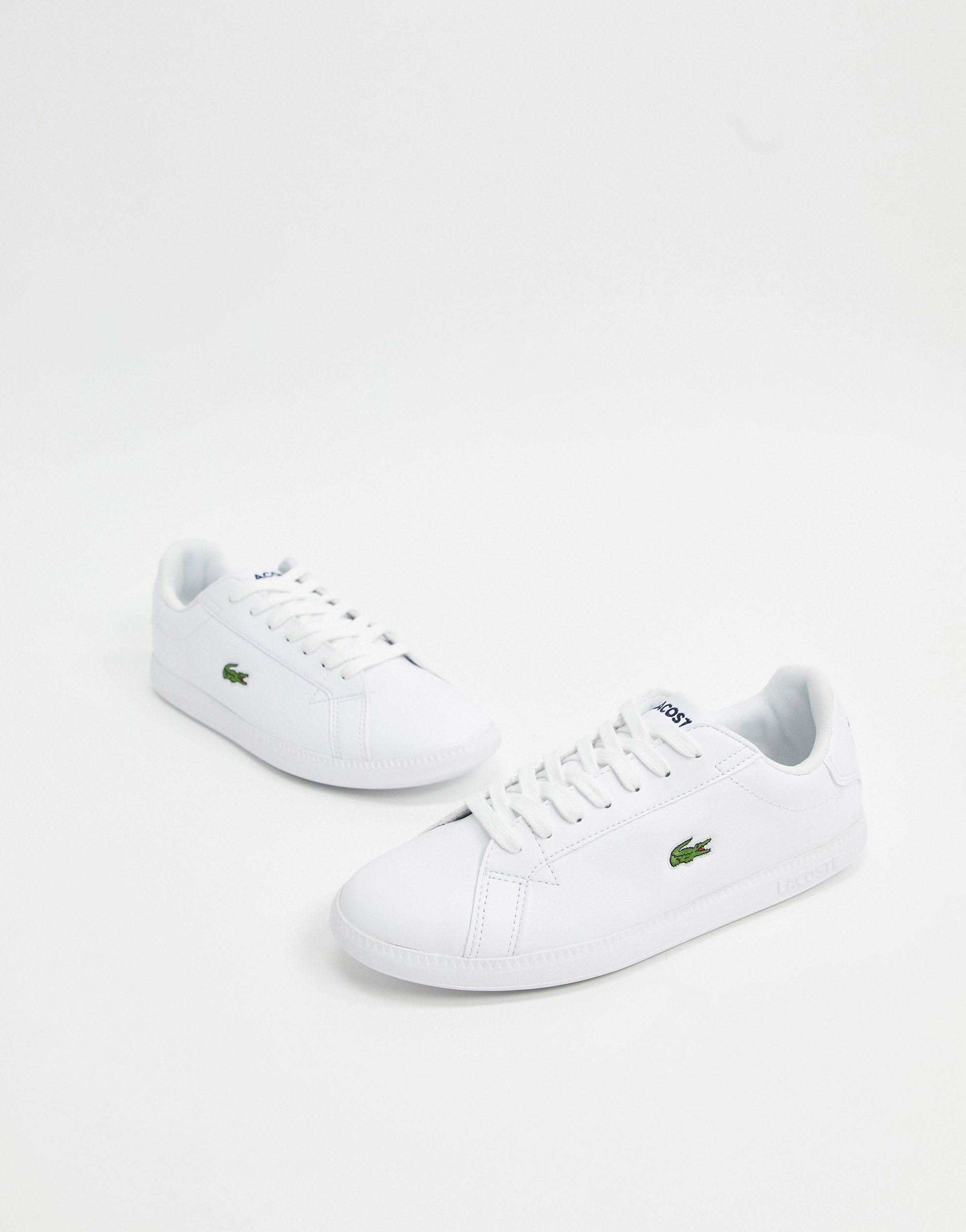 Lacoste Graduate Bl 1 Leather Trainers in White | Lyst