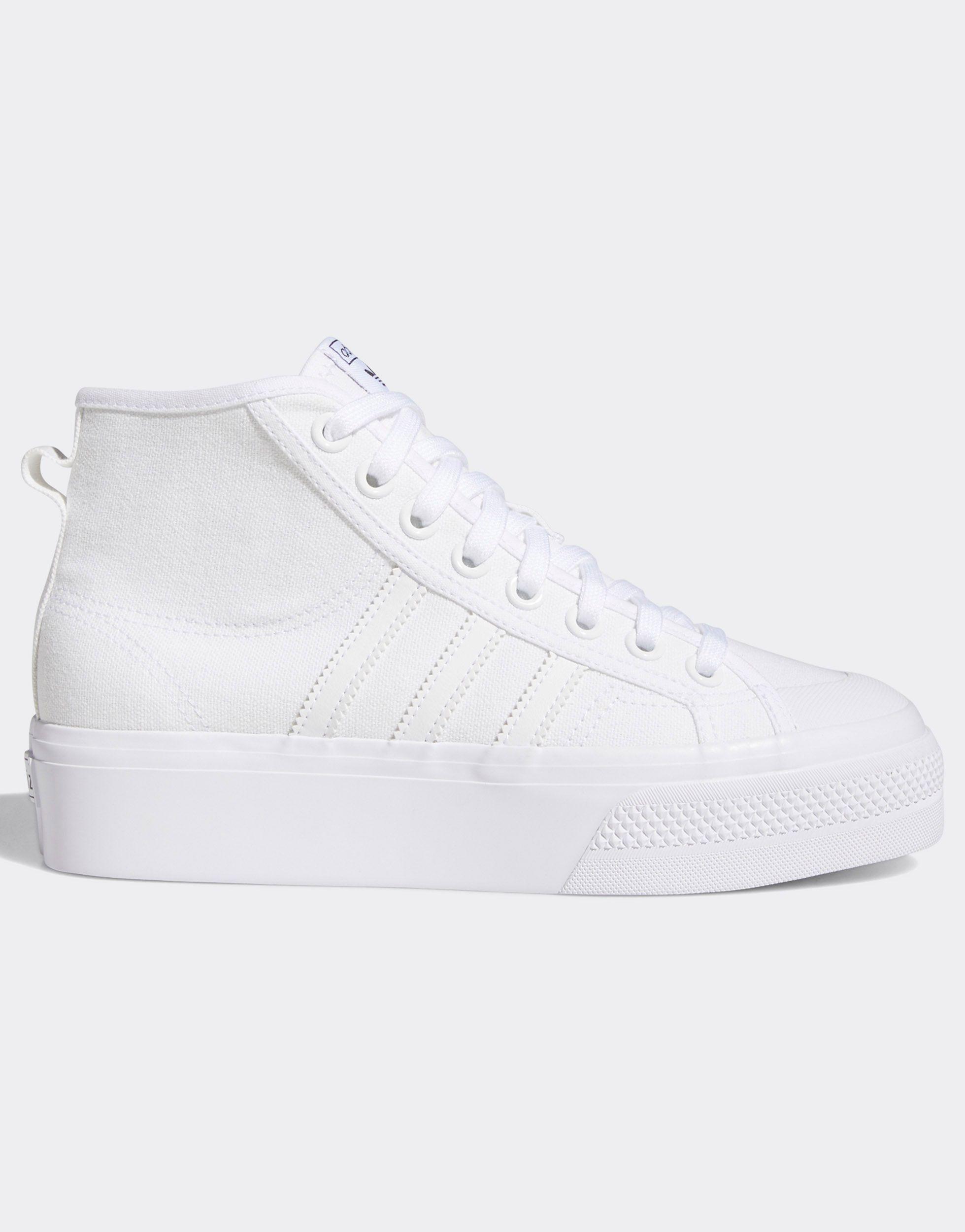 nizza platform adidas white