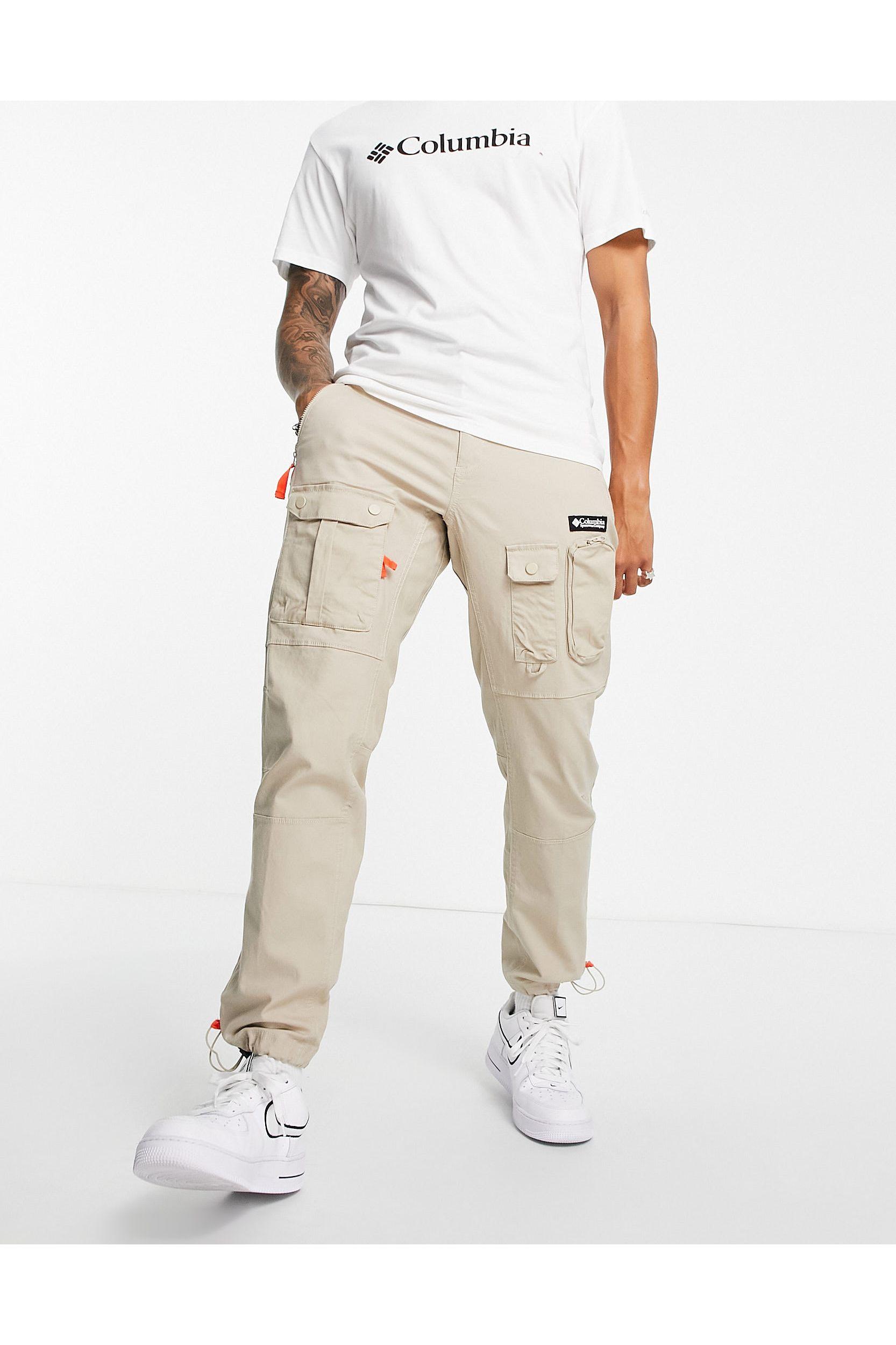 Columbia Field Roc Backbowl Cargo Pants in White for Men | Lyst