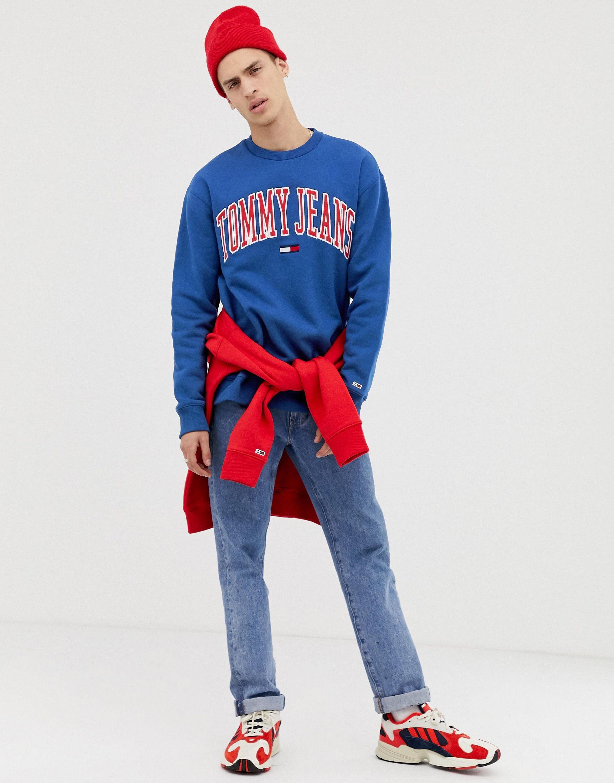 tommy jeans relaxed fit sweatshirt