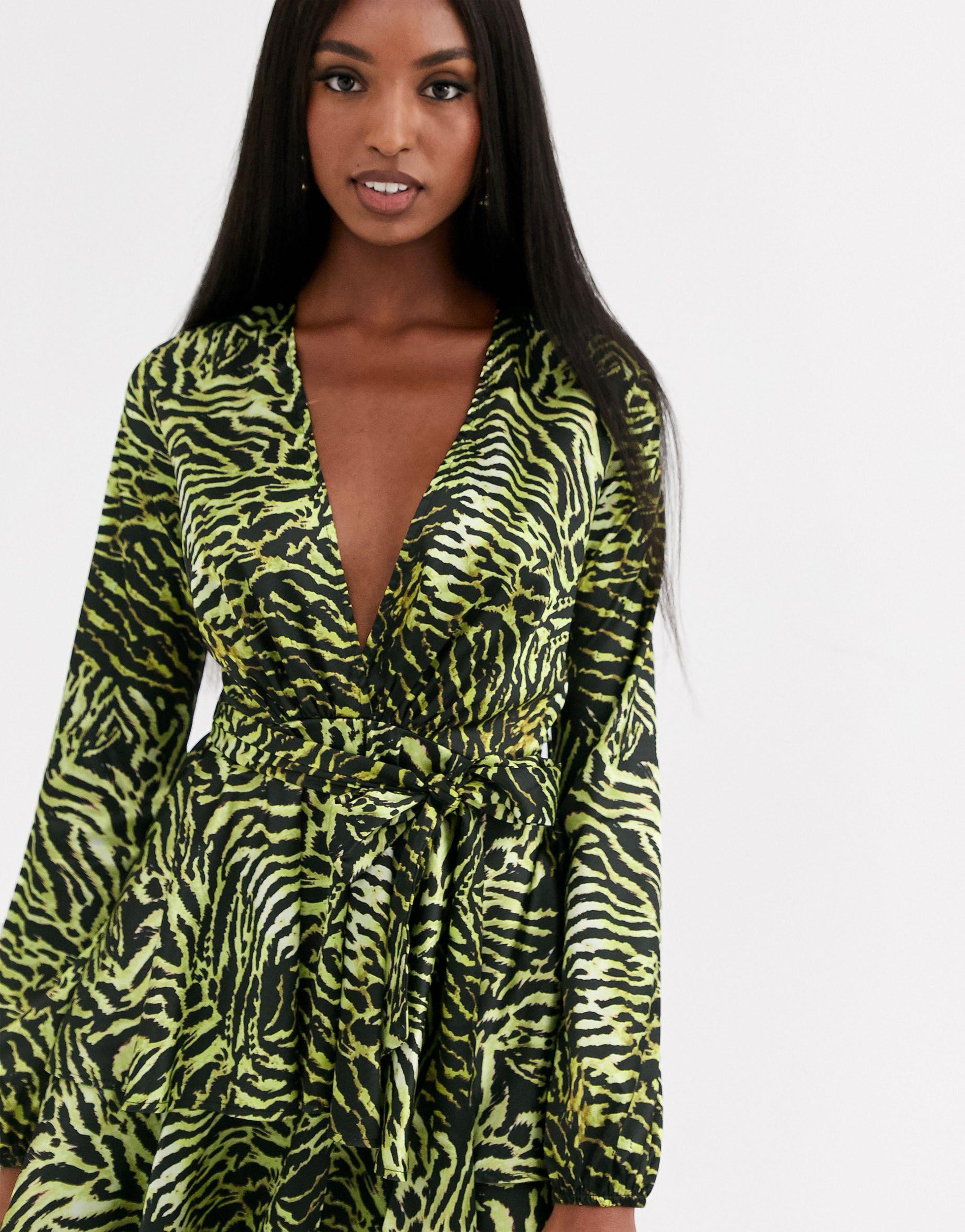 john zack plunge front skater dress