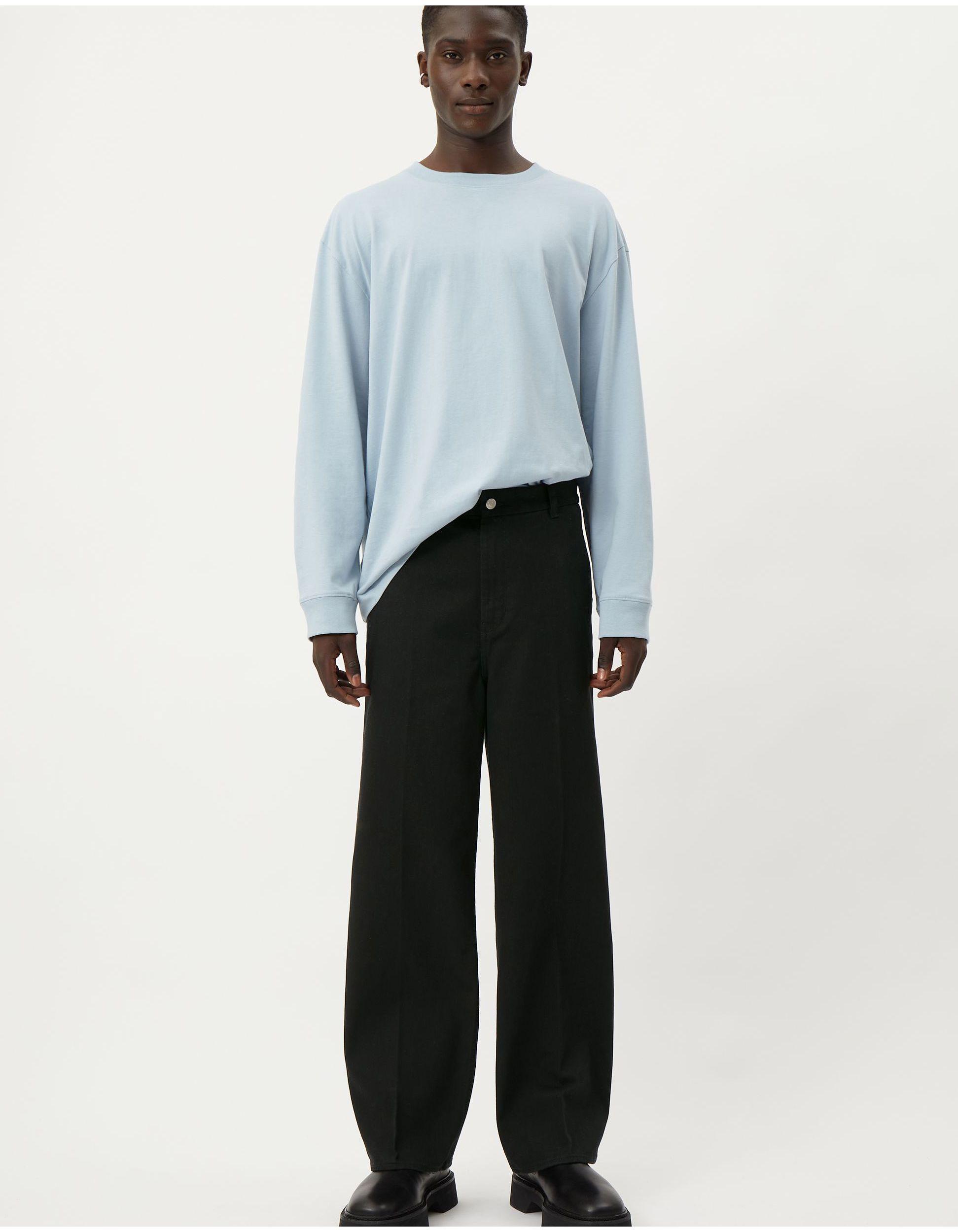 Weekday Ross Wide Trousers in Black for 
