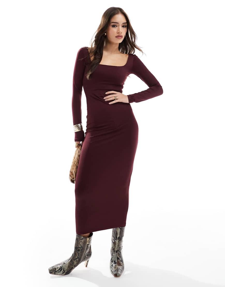black sleeveless midi bodycon dress Donna Karan Women's Ruched in Black, Size Small Bridesmaid Gossip Girl Serena Model is 57 and FFV1 Color:Black Silver