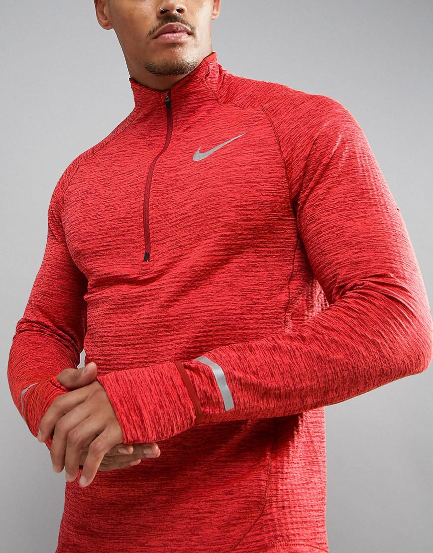 Nike Dri-fit Element Sphere Half-zip In Red 683906-674 for Men | Lyst
