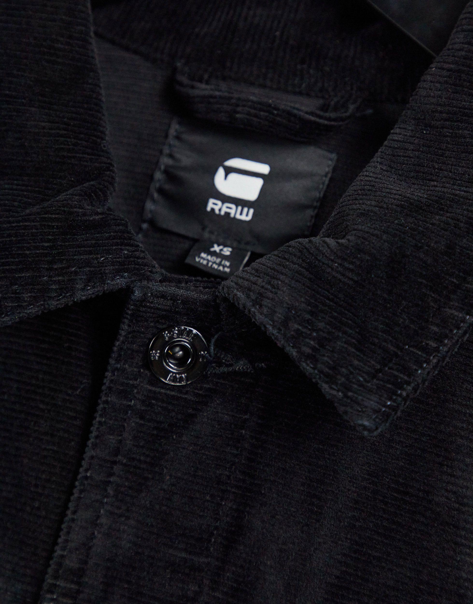 black cropped cord jacket