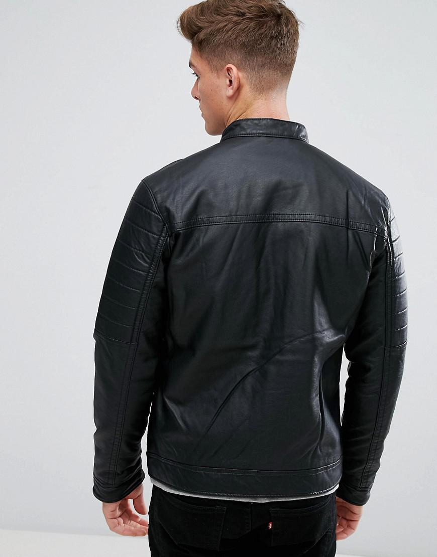 hollister faux leather jacket