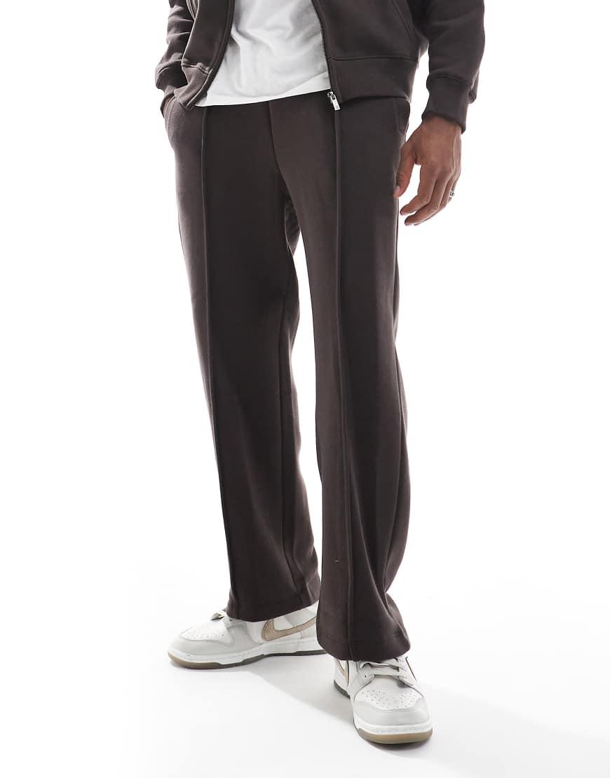 Mens Clothing Bershka No Item Joggers Bershka Wide Leg Pintuck