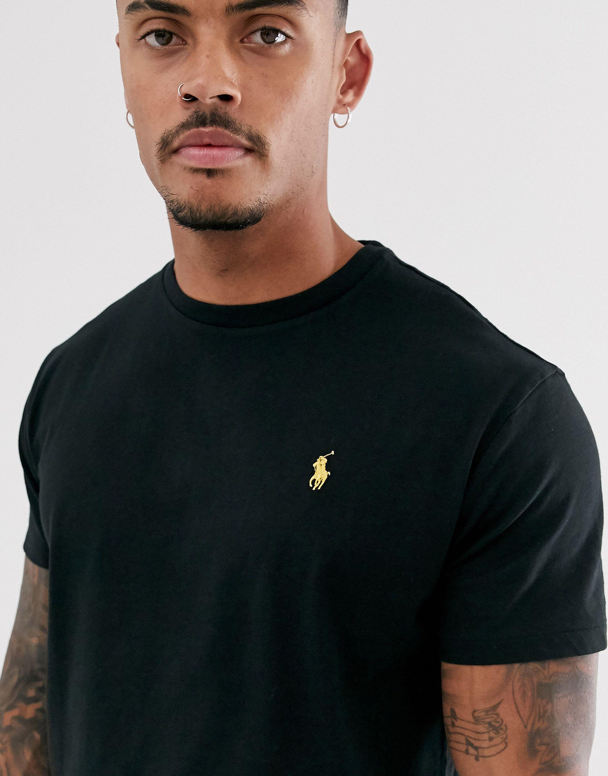 Polo Ralph Lauren & Gold Capsule T-shirt Player Logo in Black for Men |  Lyst UK