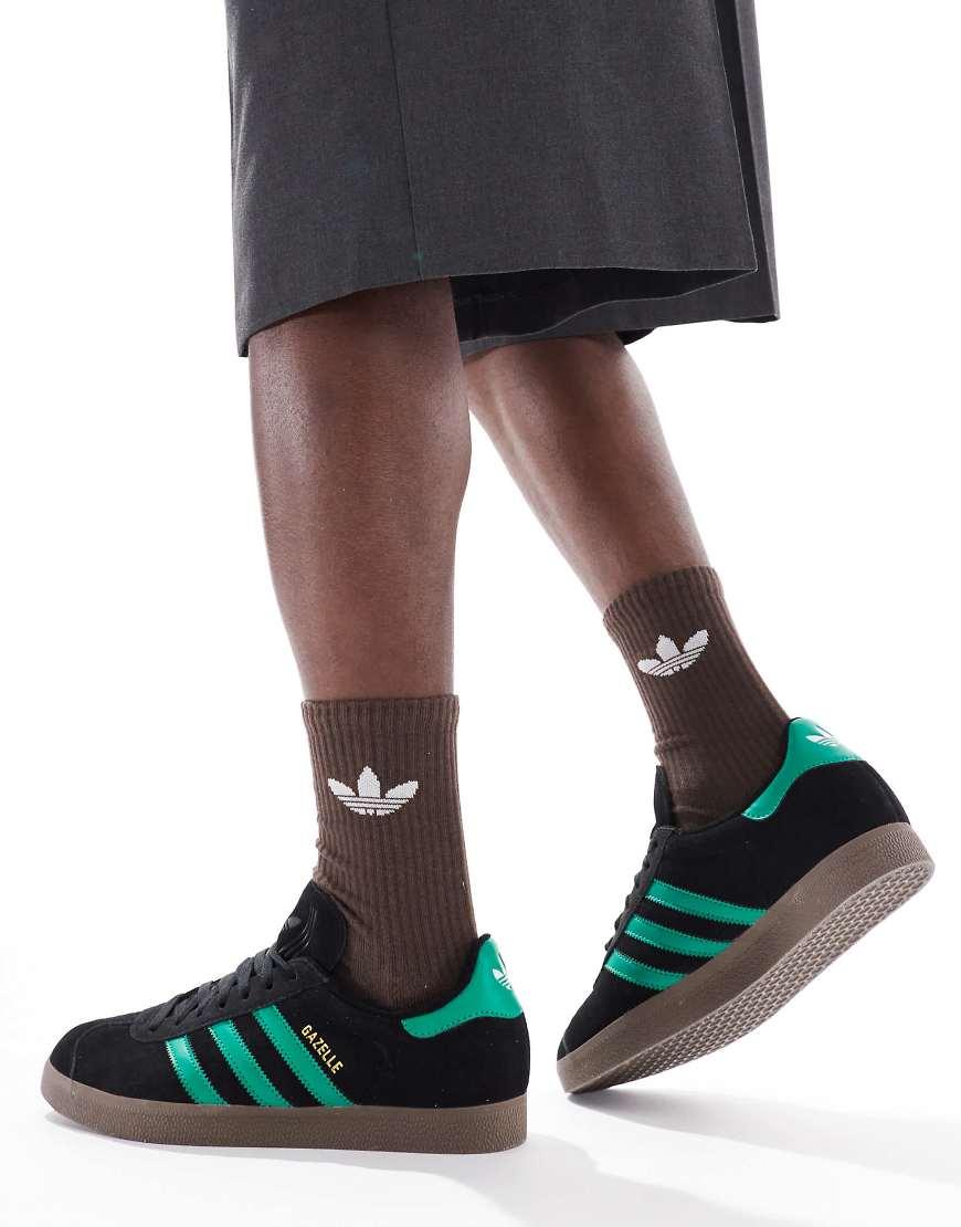 adidas Originals Gazelle Trainers in Black for Men | Lyst UK