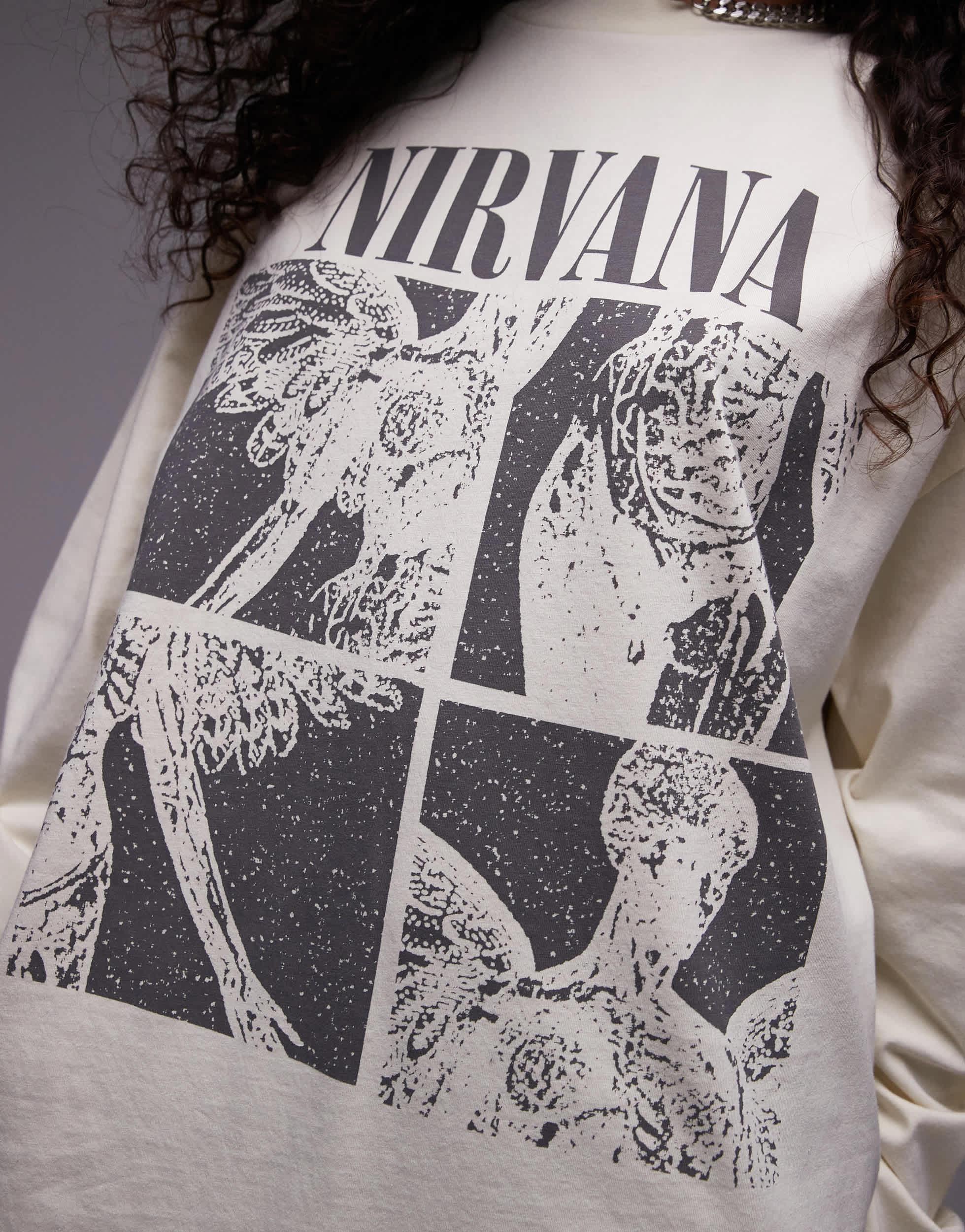 Topshop nirvana sweatshirt hotsell