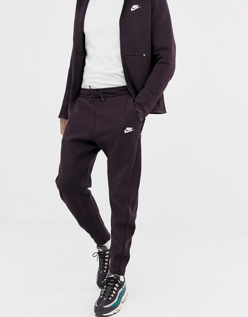 Nike Tech - Fleece joggingbroek In Donkerpaars 928507-659 in het Rood voor  heren - Lyst