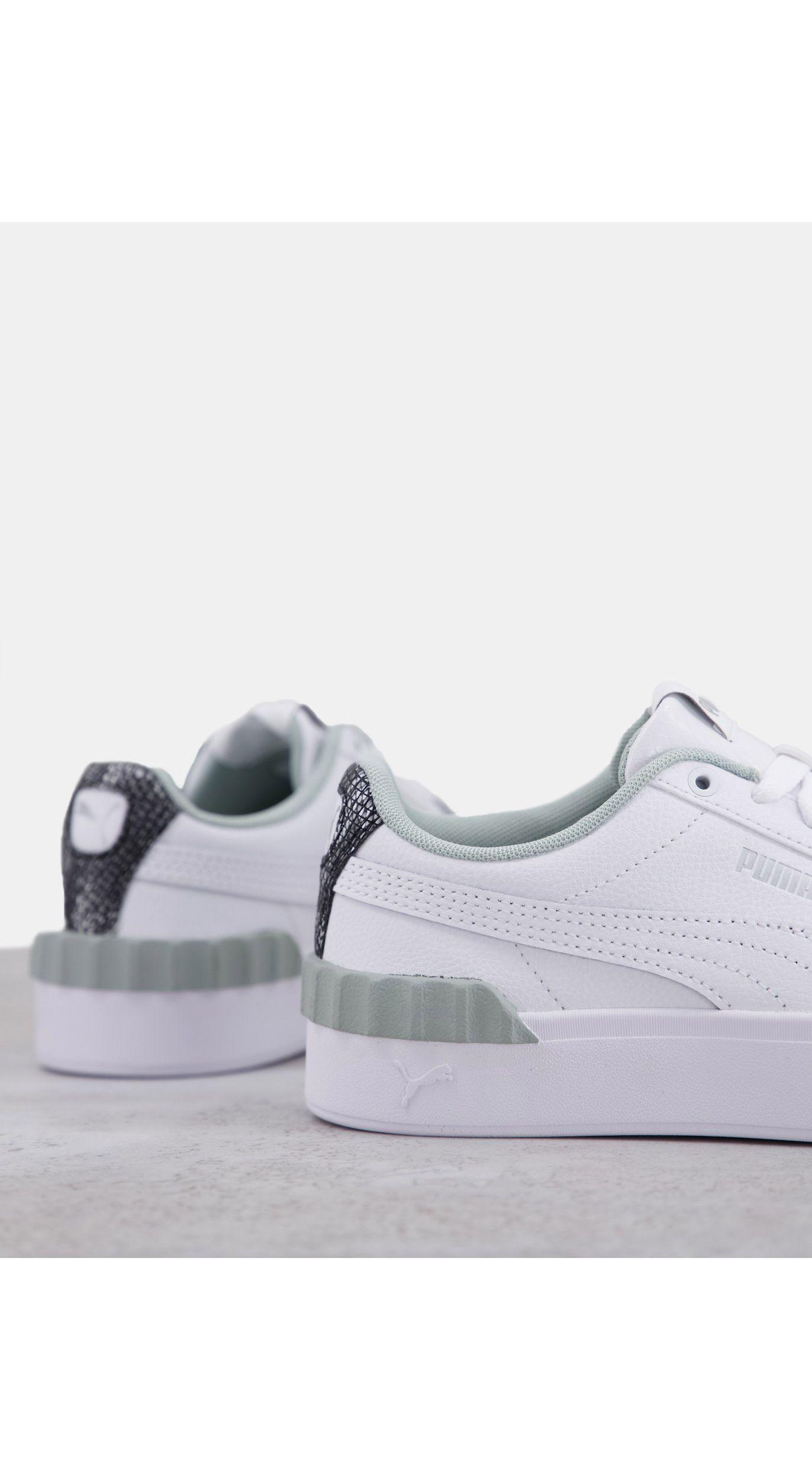 PUMA Carina Lift Snake Trainers in White - Lyst