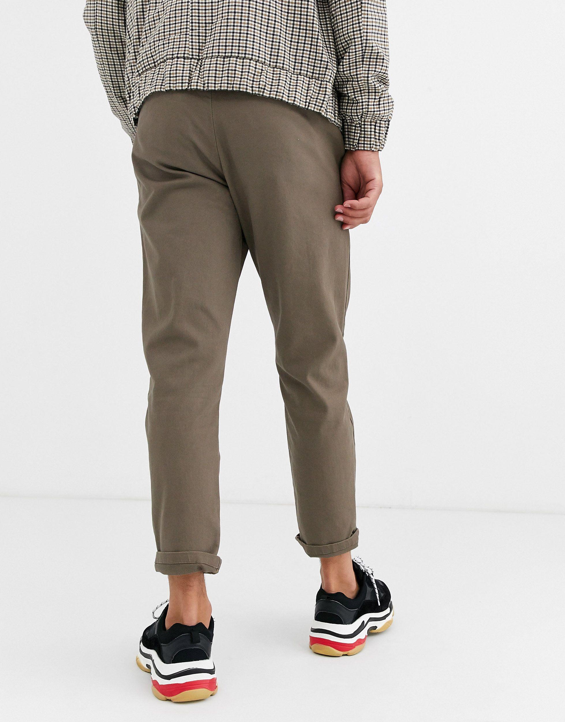 Pantalones chinos marrones con pliegues Join Life Pull\u0026Bear de Denim de  color Marrón para hombre | Lyst