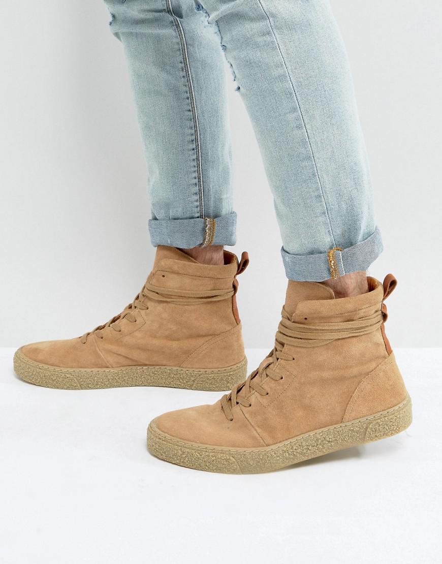 suede trainer boots