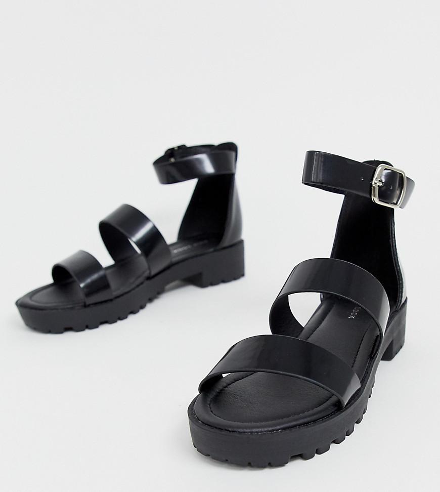 black strappy sandals new look