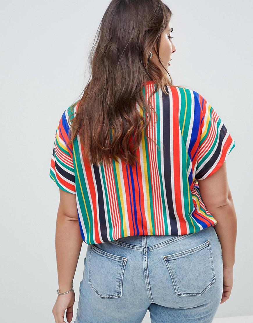 colorful striped tshirt