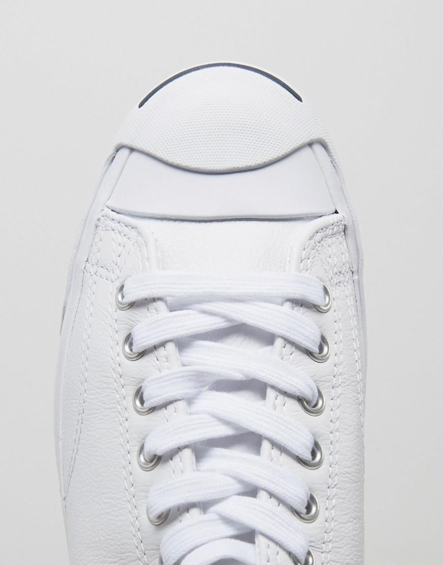 Converse Jack Purcell Ox Leather Plimsolls in White for Men - Lyst