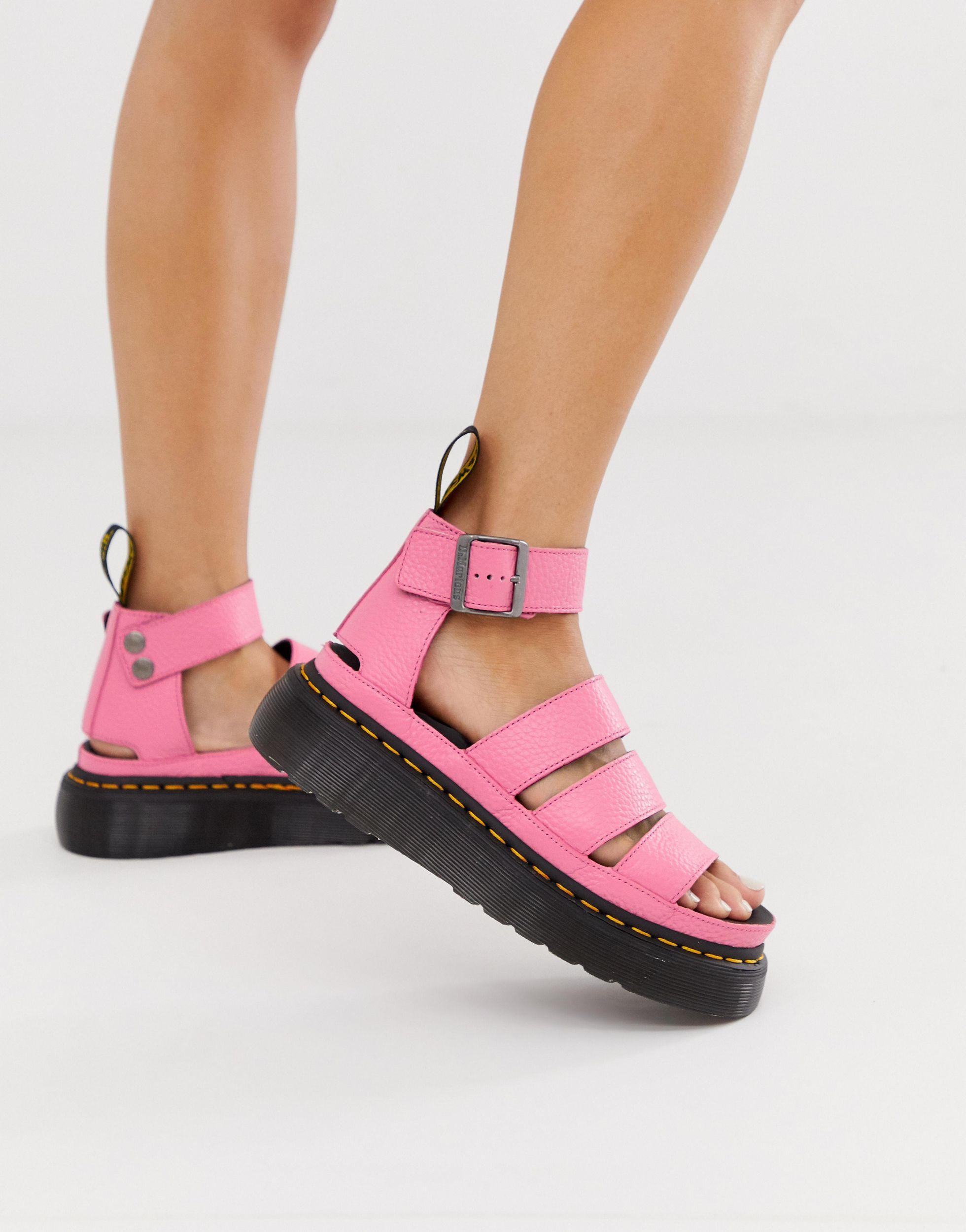 Dr. Martens Clarissa Ii Quad Sandals in Pink | Lyst