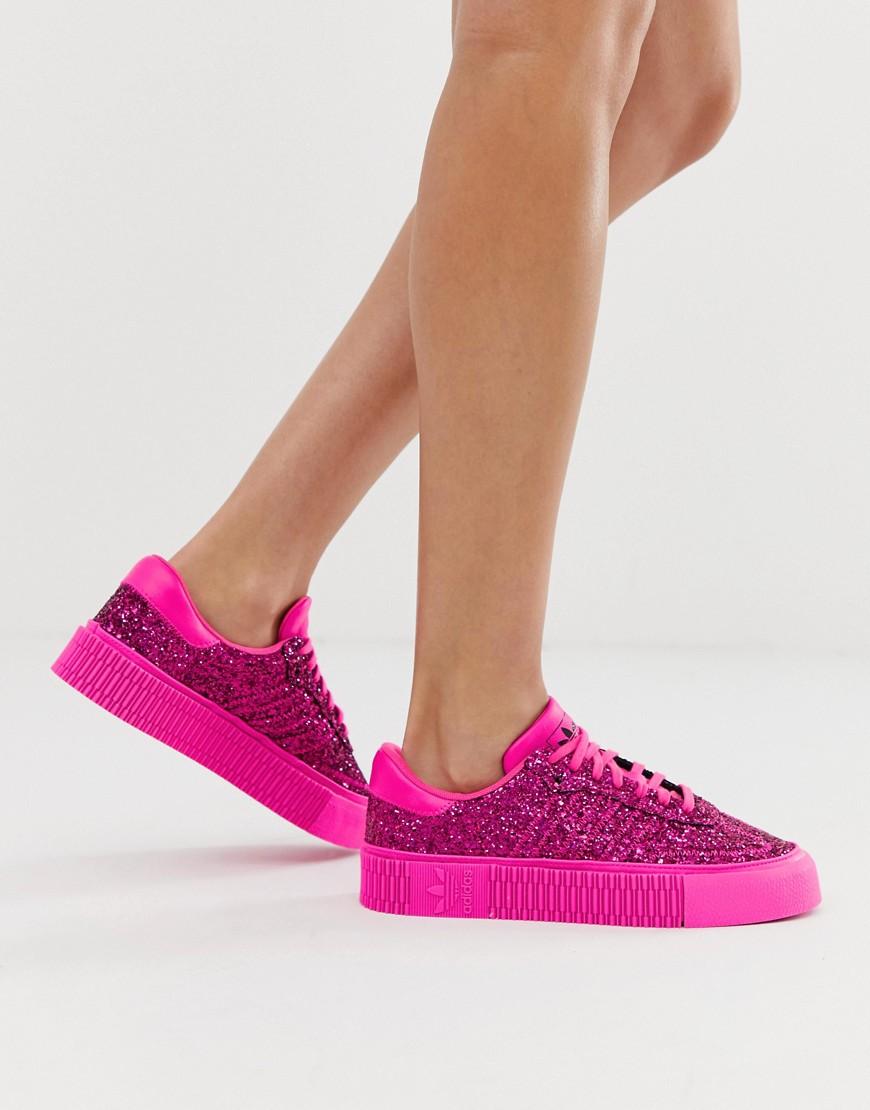adidas Originals Samba Rose Trainers In Pink Glitter | Lyst Australia