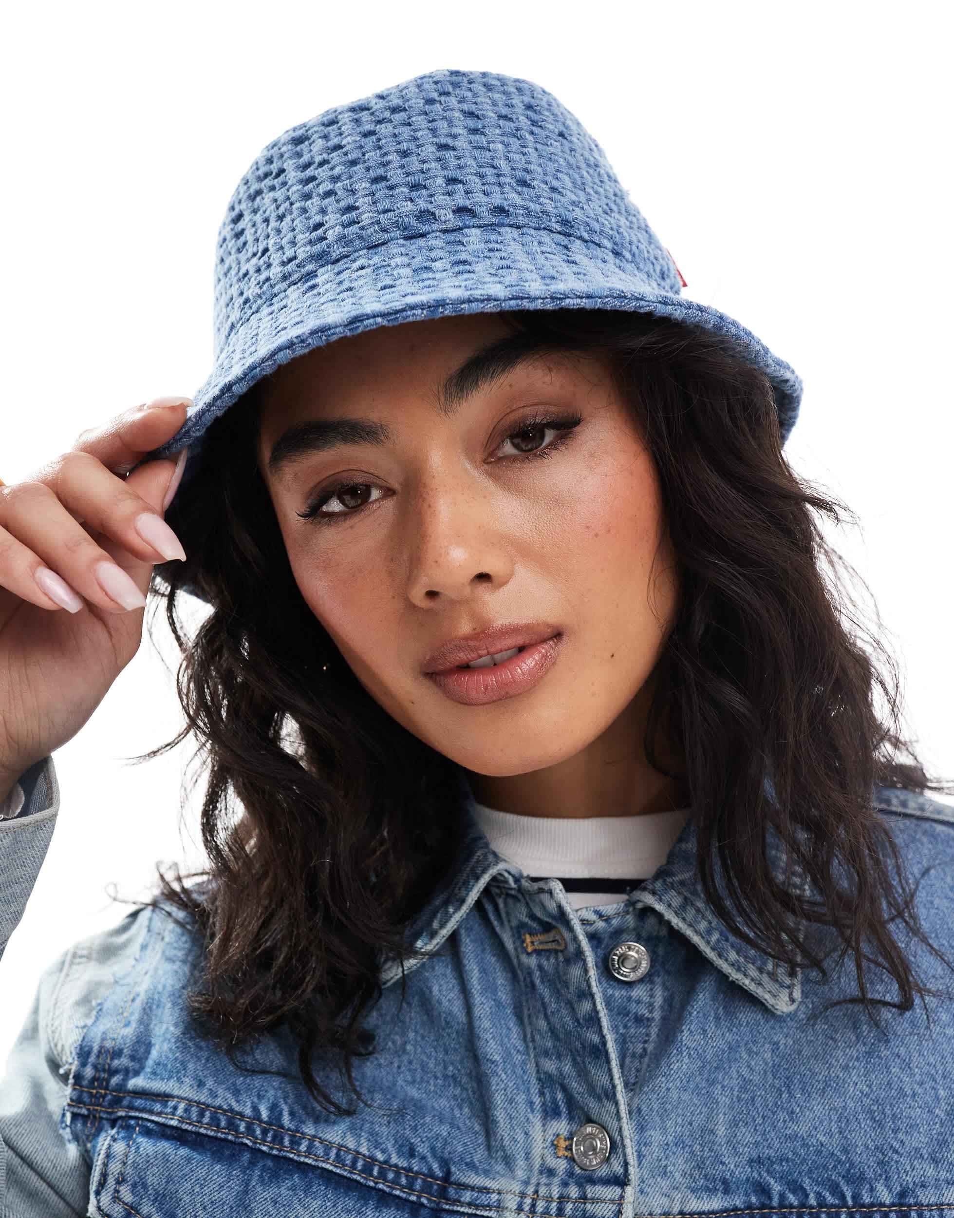 Levi's Denim Bucket Hat With Logo in Blue | Lyst