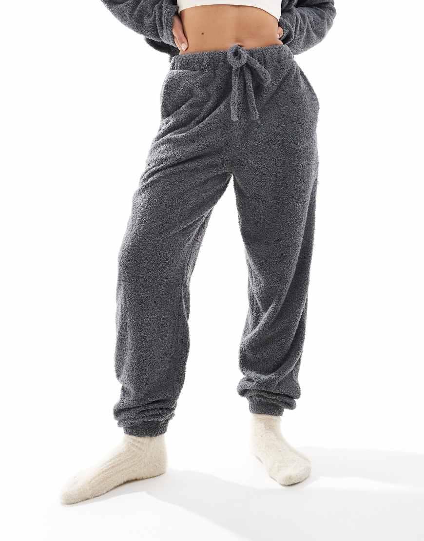 Loungeable Soft Fuzzy Jogger in Blue Lyst UK