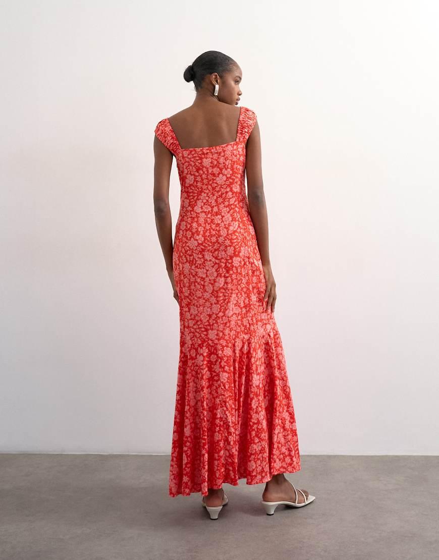 Robe Maxi Cami Topshop Orange - Taille UK 6 - 100% Modal - Neuve Avec étiquettes