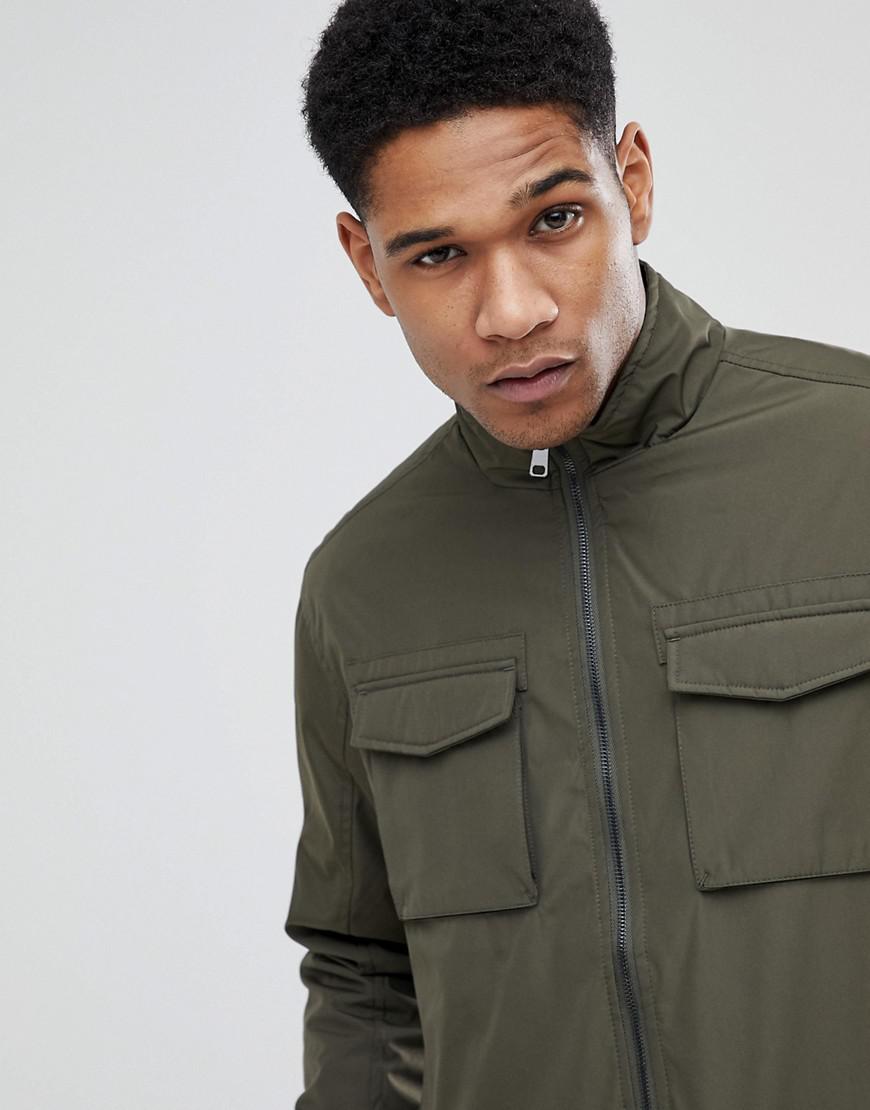 khaki green utility jacket