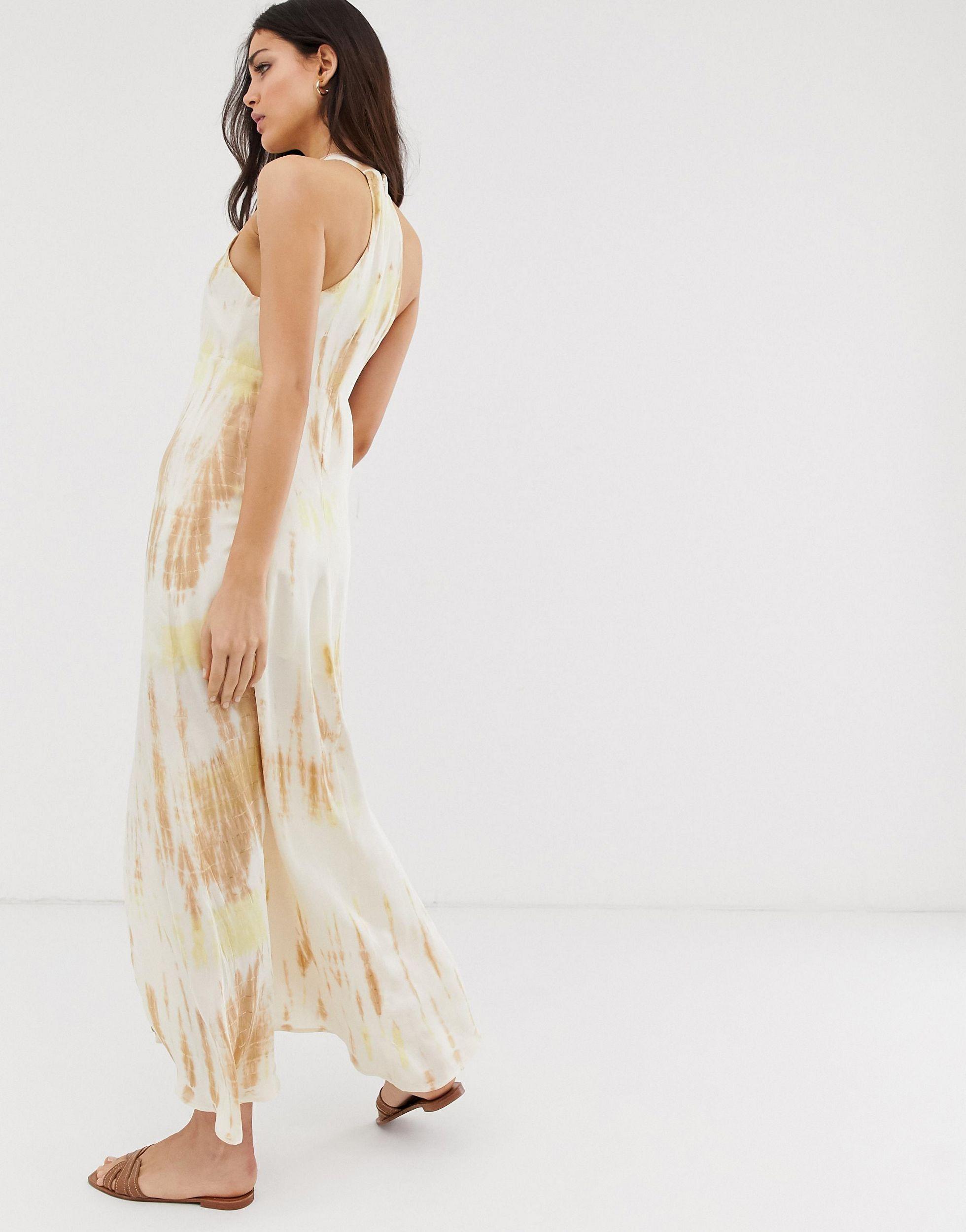 stradivarius yellow dress